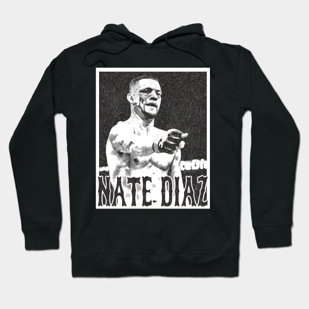 NATE DIAZ Hoodie by SavageRootsMMA